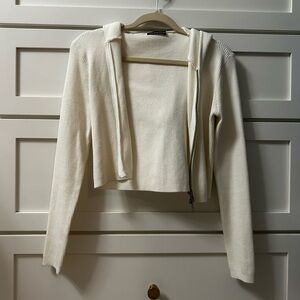 Brandy Melville Cropped Zip Up